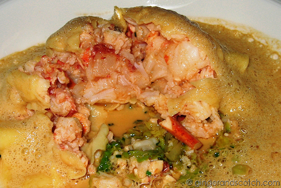 Ravioli of Canadian Lobster from Al Muntaha, Burj Al Arab Ravioli of Canadian Lobster from Al Muntaha, Burj Al Arab