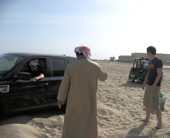 Being Towed out of the Sand Being Towed out of the Sand