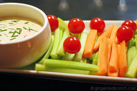Crudités with French Onion Dip Crudités with French Onion Dip