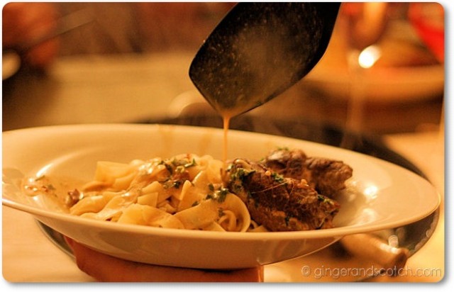 oxrulader with tagliatelle oxrulader with tagliatelle