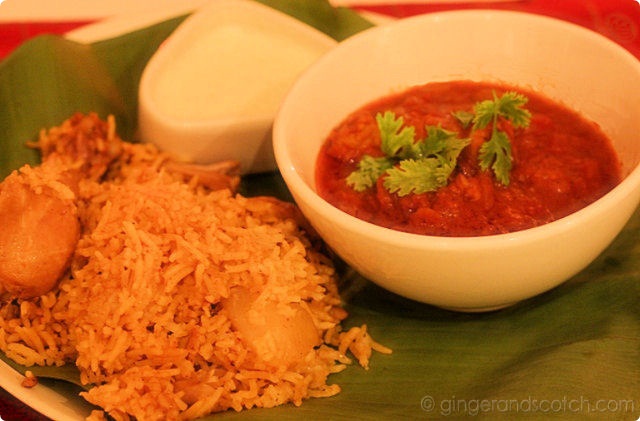 prawn curry with chicken biryani prawn curry with chicken biryani