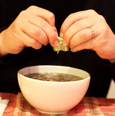 Making Pho in Dunbar, Scotland