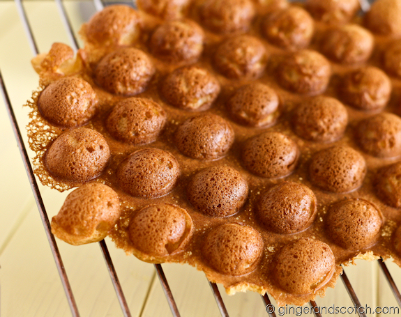 Chinese Egg Waffles aka Chinese Egg Puffs or Chinese Eggettes Hong Kong Egg Waffles aka Hong Kong Egg Puffs or Hong Kong Eggettes