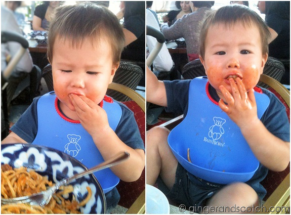 Wee Scotch enjoying the Fried Lagman Wee Scotch enjoying the Fried Lagman