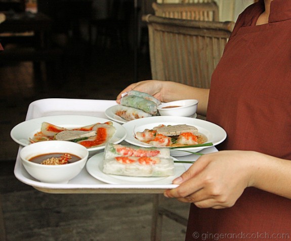 Server bringing food Server bringing food