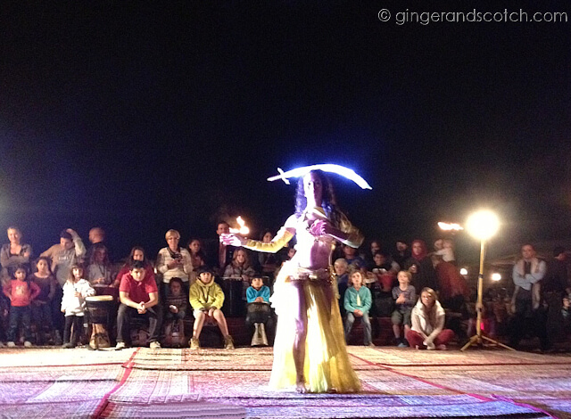 Full Moon Drumming - belly dancer