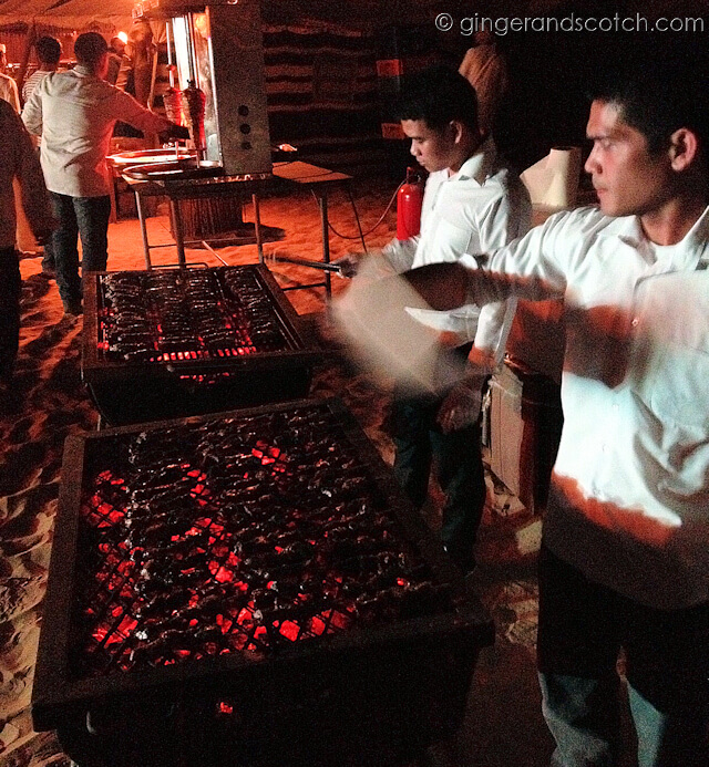 Dubai Drums - grilled food