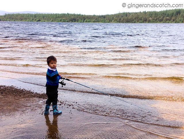 Fishing at Loch Morlich