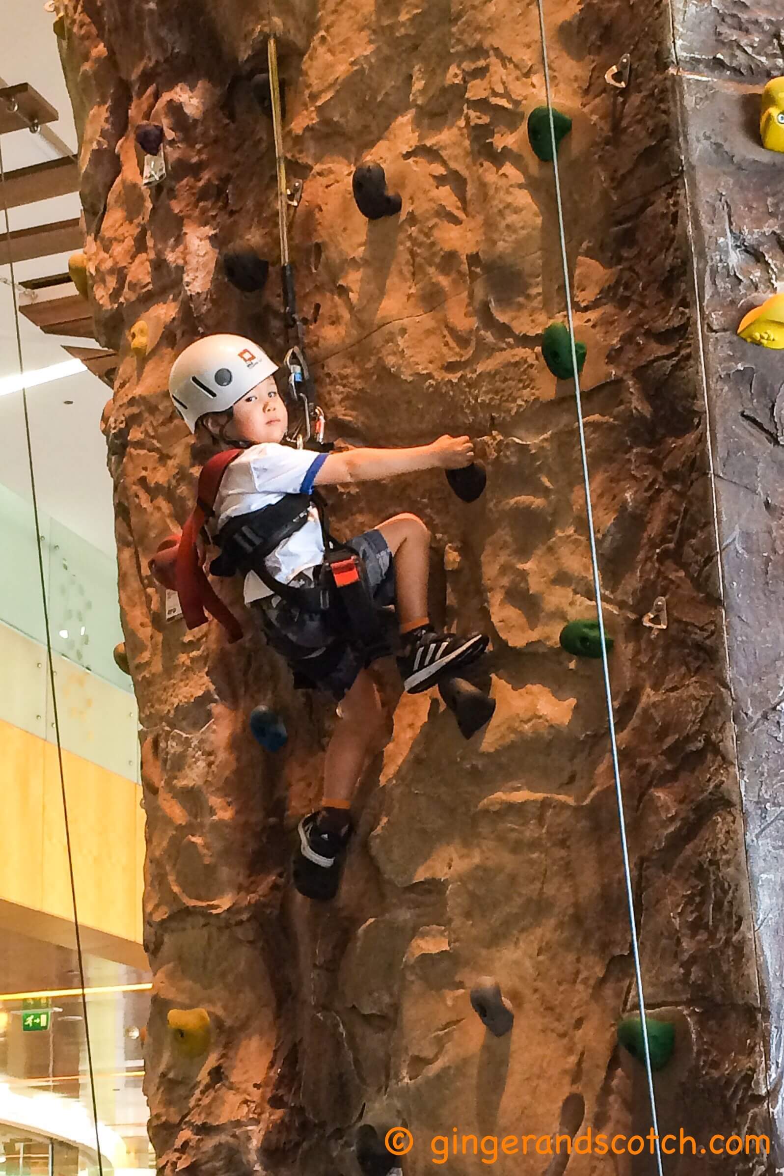 indoor rock climbing