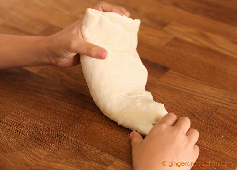 Fold Udon Dough Into a Ball