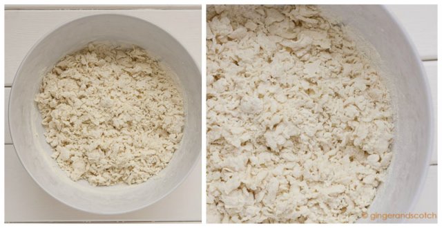 Mixing flour and alkaline water