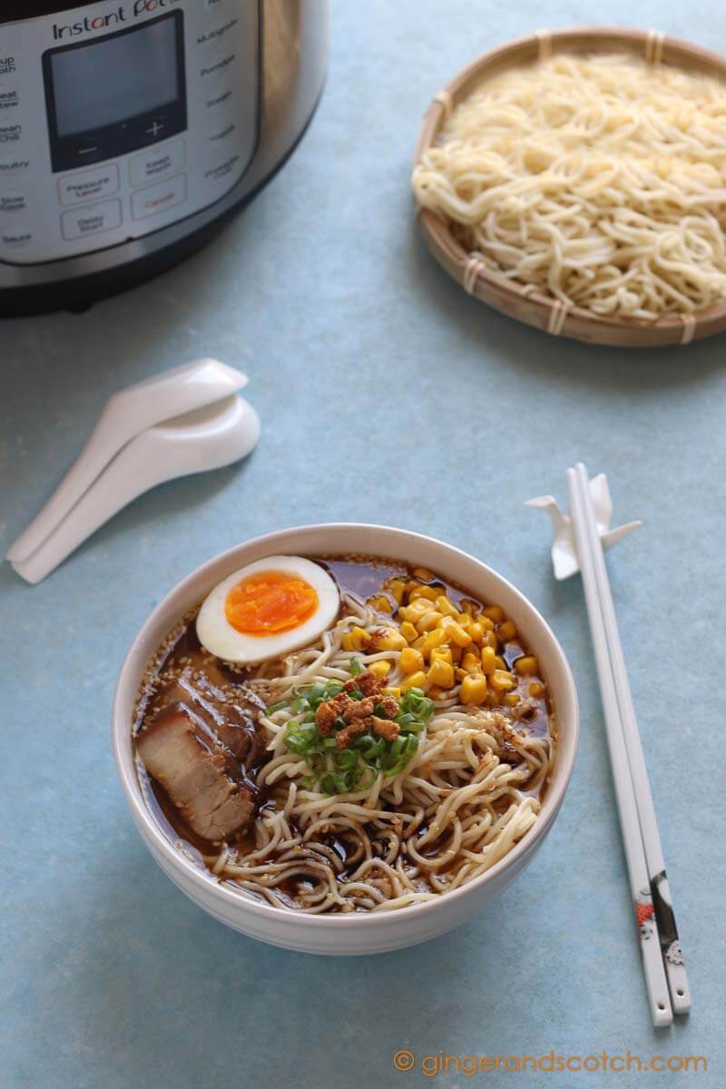 Tonkotsu Ramen with Instant Pot Pressure Cooker
