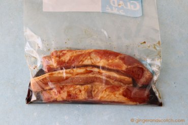 Marinating Pork Belly in Soy-Mirin for Tonkotsu Ramen