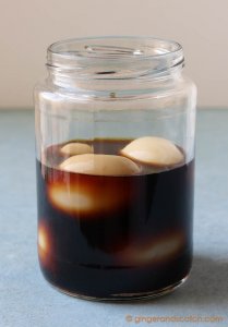 Marinating Ramen Eggs